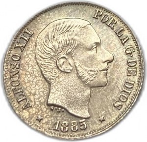 Filipiny, 10 centymów, 1885 r.