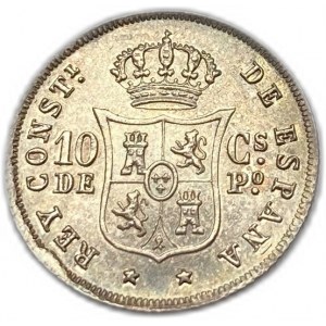 Filipíny, 10 centimos, 1885