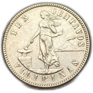 Philippines, 10 Centavos, 1904 S