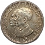Filipiny, 1 peso, 1936 M