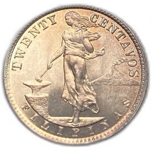 Philippines, 20 Centavos, 1937 M