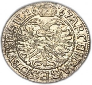 Poland, 3 Kreuzer, 1667 (SHS)