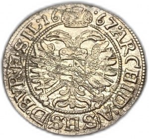 Polonia, 3 Kreuzer, 1667 (SHS)