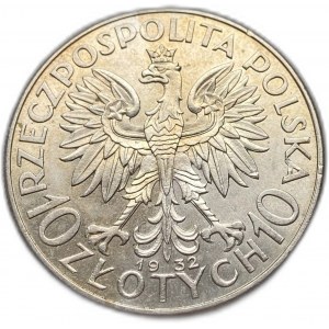 Poland, 10 Zlotych, 1932