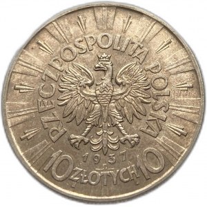 Pologne, 10 Zlotych, 1937