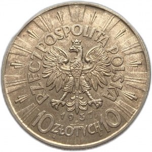 Pologne, 10 Zlotych, 1937