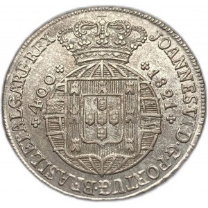 Portugalsko, 400 Reis, 1821