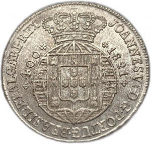 Portugalsko, 400 Reis, 1821