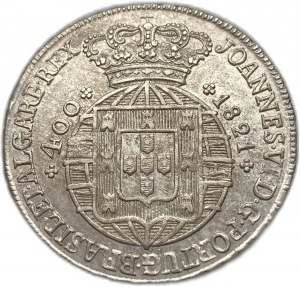 Portogallo, 400 Reis, 1821