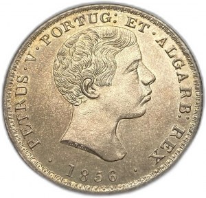 Portugalsko, 500 Reis, 1856