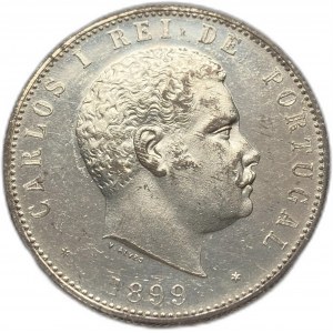 Portogallo, 1000 Reis 1899 Lustro come una prova