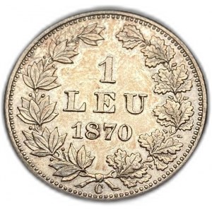 Rumunsko, 1 Leu, 1870 C