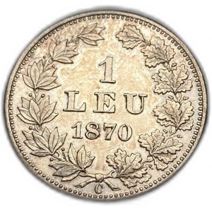 Romania, 1 Leu, 1870 C