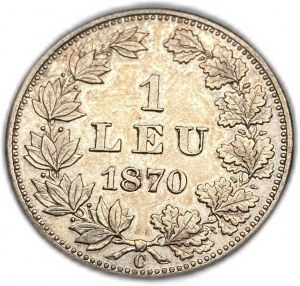 Rumänien, 1 Leu, 1870 C