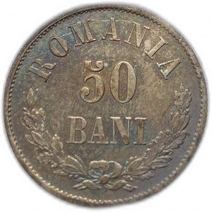 Romania, 50 Bani, 1873