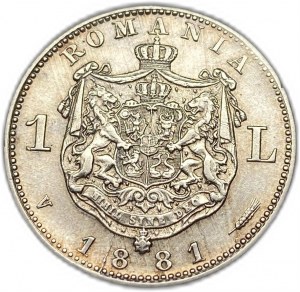 Rumänien, 1 Leu, 1881 V