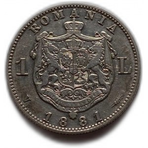 Roumanie, 1 Leu, 1881 V