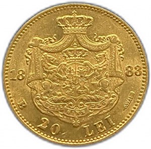 Romania, 20 Lei, 1883