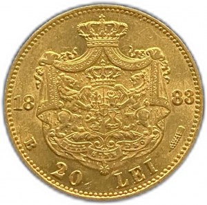 Roumanie, 20 Lei, 1883