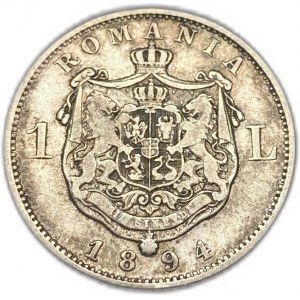 Roumanie, 1 Leu, 1894