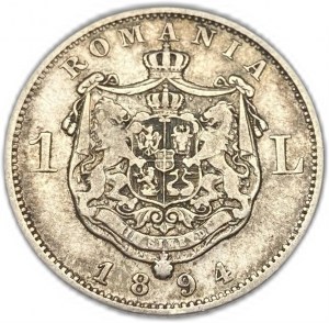 Rumunia, 1 lej, 1894 r.