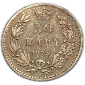 Serbie, 50 Para, 1875