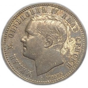 Serbia, 1 Dinar, 1875