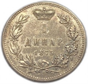 Serbie, 1 Dinar, 1875