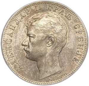 Serbia, 2 Dinara, 1897 r.