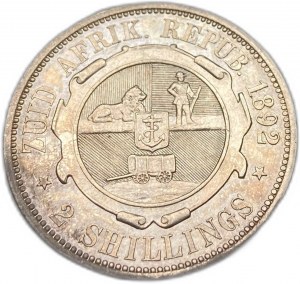 Južná Afrika, 2 šilingy, 1892