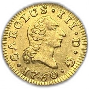 Spanien, 1/2 Escudo, 1760 JP