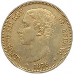 Hiszpania, 5 peset, 1876 DEM