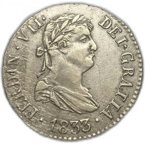Spain, 2 Reales, 1833 AJ