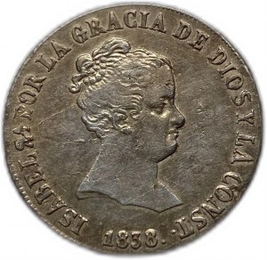 Hiszpania, 4 Reales, 1838 DR