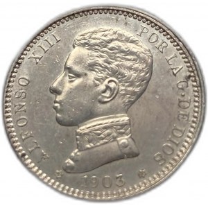 Hiszpania, 1 peseta, 1903 SMV