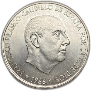 Hiszpania, 100 peset, 1966