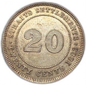 Úžinové osady, 20 centov, 1883