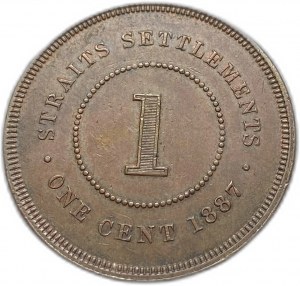 Straits Settlements, 1 Cent, 1887