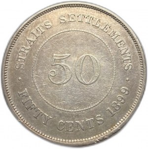Straits Settlements, 50 centów, 1899 r.