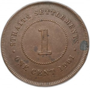Insediamenti dello Stretto, 1 centesimo, 1901