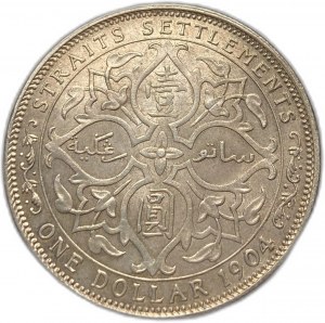Règlements du détroit, 1 dollar, 1904 B