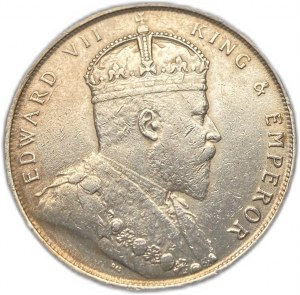 Straits Settlements, 1 Dollar, 1907