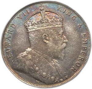 Straits Settlements, 1 dolar, 1907 H