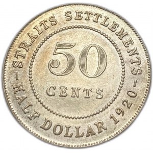 Straits Settlements, 50 centů, 1920
