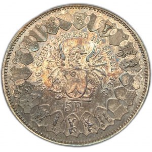 Švajčiarsko, 5 frankov, 1879