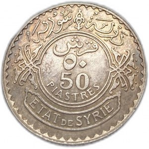 Syrie, 50 piastres, 1929