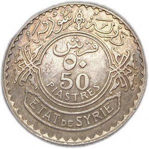 Syria, 50 piastres, 1929