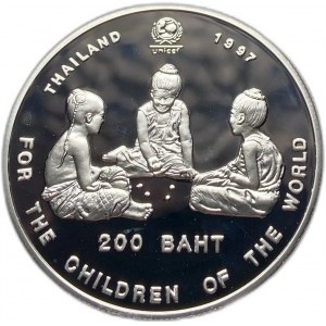 Tajlandia, 200 bahtów, 1997 r.