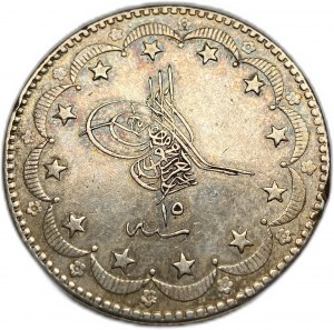 Turkey Ottoman Empire, 20 Kurush, 1874 (1277/15)