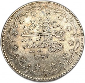 Turkey Ottoman Empire, 20 Kurush, 1874 (1277/15)